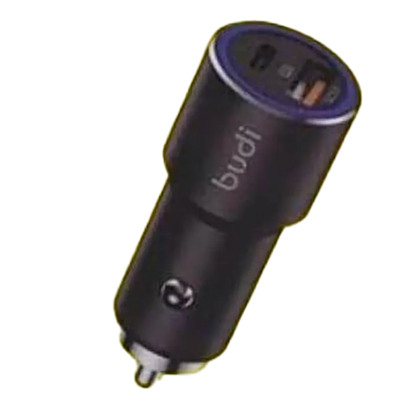 Budi CC628TQB 36W Qc-18W 2car charger Mascom International.webp